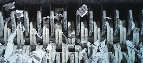 Einmalige Aktenvernichtung